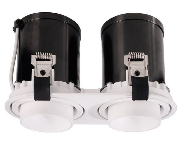 Deko-Light Deckeneinbauleuchte Rigel Mini Round Double, weiß, matt, Warmweiß, 35°, 21-22V DC, 500mA, 22W 565313