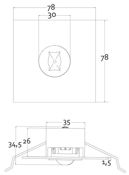Deko-Light Deckeneinbauleuchte Notleuchte Alnair für die Beleuchtung von Flächen, Weiß, Neutralweiß , IP42 565326