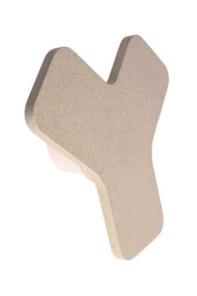 Deko-Light Wandaufbauleuchte Ypsilon Beige Granit, Warmweiß, Alu, Weiß 620134