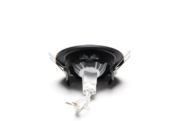 Deko-Light Deckeneinbauring, Signalschwarz, matt, 12V, GU5.3 MR16, max. 50W 686864