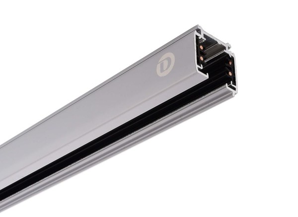 Deko-Light Schienensystem 3-Phasen 230V, D Line Aufbaustromschiene 1m grau 710001