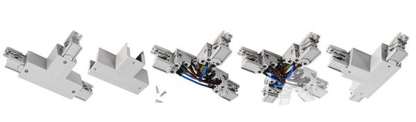 Deko-Light Schienensystem 3-Phasen 230V, D Line T-Verbinder links-links-rechts 710027