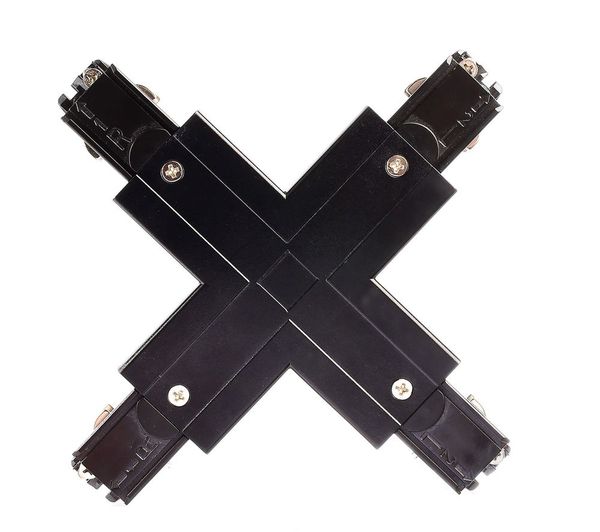 Deko-Light Schienensystem 3-Phasen 230V, D Line X-Verbinder links-links-rechts-rechts schwarz 710035