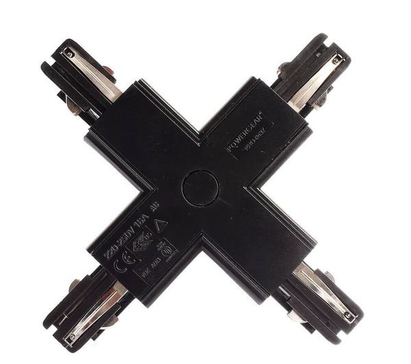 Deko-Light Schienensystem 3-Phasen 230V, D Line X-Verbinder links-links-rechts-rechts schwarz 710035