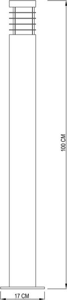 Deko-Light Stehleuchte Estada, silber, E27, max. 11W, IP44 730009