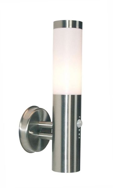 Deko-Light Wandaufbauleuchte Nova II, E27, max. 40W, Edelstahl, silber, IP44 730034