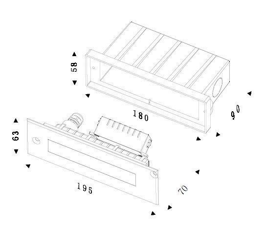 Deko-Light Bodeneinbauleuchte Line I WW, asymmetrisch, Warmweiß, IP67 730292