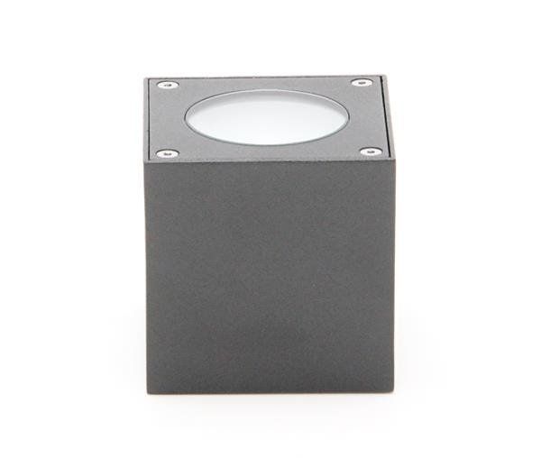 Deko-Light Wandaufbauleuchte Cubodo A, Warmweiß, anthrazit, IP54 730328