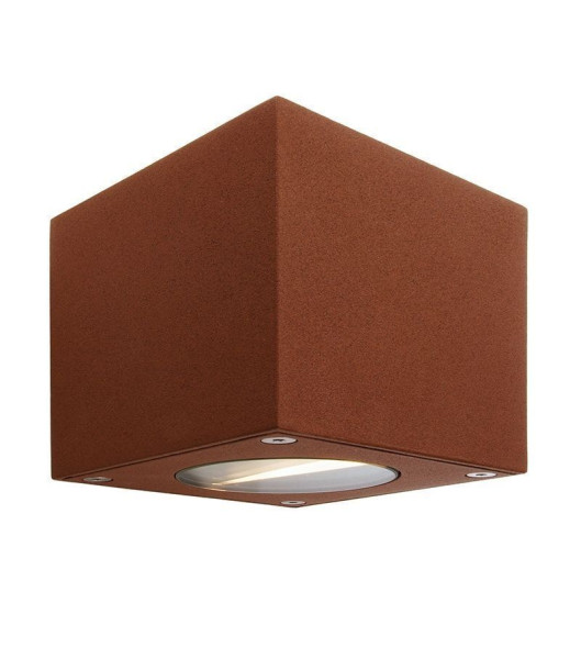 Deko-Light Wandaufbauleuchte Cubodo B, Warmweiß, braun, IP54 730329