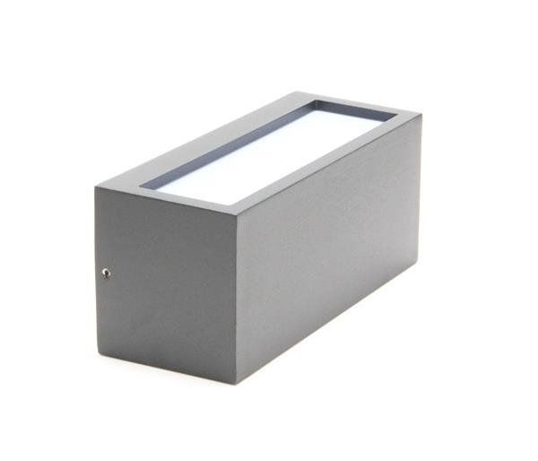 Deko-Light Wandaufbauleuchte Rilongo A, E27, max. 18W, Basaltgrau RAL 7012, IP54 730330