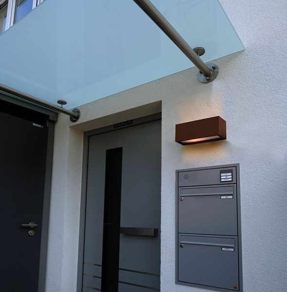 Deko-Light Wandaufbauleuchte Rilongo B, E27, max. 18W, braun, IP54 730331