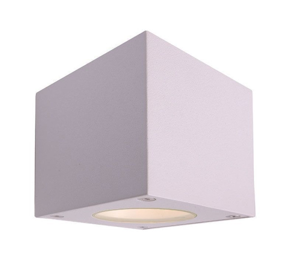 Deko-Light Wandaufbauleuchte Cubodo W, Warmweiß, weiß, IP54 730380