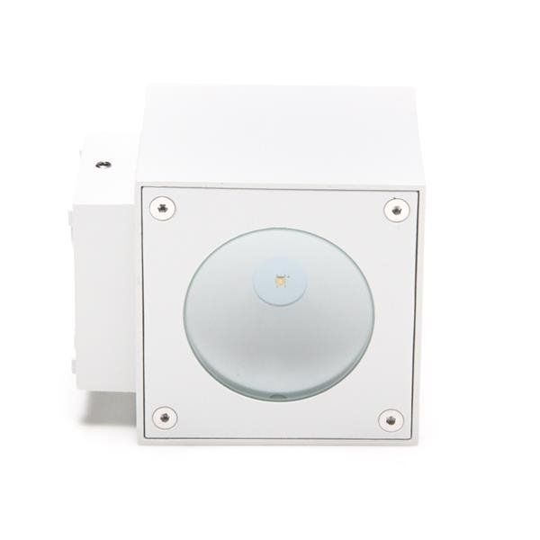 Deko-Light Wandaufbauleuchte Cubodo W, Warmweiß, weiß, IP54 730380