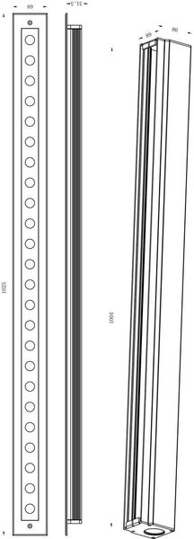 Deko-Light Bodeneinbauleuchte Line VI WW, Warmweiß, IP67 730432