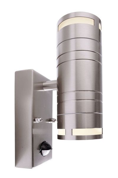 Deko-Light Wandaufbauleuchte Zilly II Up and Down Motion, GU10, 2x max. 35W, Edelstahl, silber, IP44 731011
