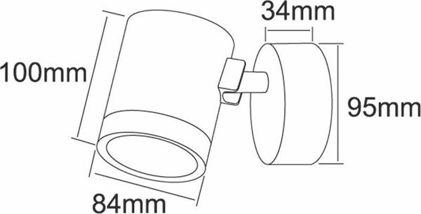 Deko-Light Wandaufbauleuchte Mobby II, Warmweiß, Aluminium , IP55 731021