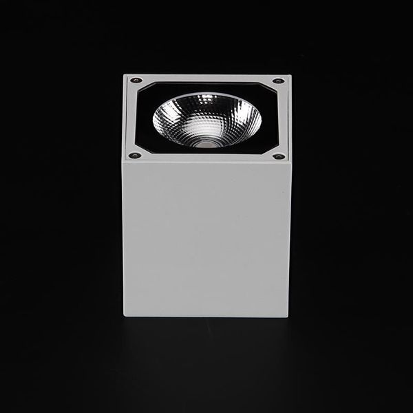 Deko-Light Wandaufbauleuchte Cubodo II Single W, Warmweiß, weiß, IP54 731026