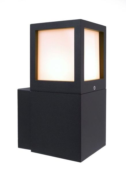 Deko-Light Wandaufbauleuchte Facado A, E27, max. 20W, anthrazit, IP54 731059