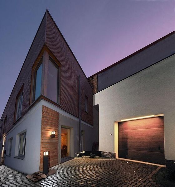 Deko-Light Wandaufbauleuchte Facado A, E27, max. 20W, anthrazit, IP54 731059