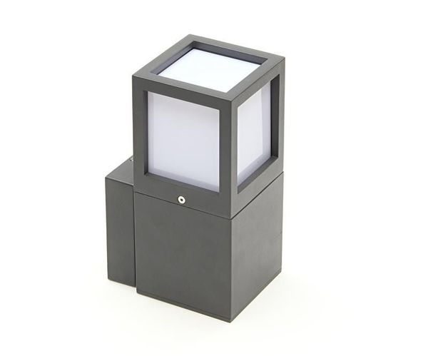 Deko-Light Wandaufbauleuchte Facado A, E27, max. 20W, anthrazit, IP54 731059