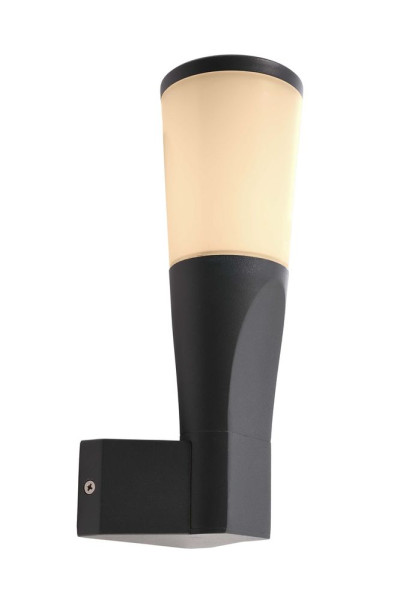 Deko-Light Wandaufbauleuchte Bessma IV, Warmweiß, Verkehrsgrau B RAL 7043, IP54 731083