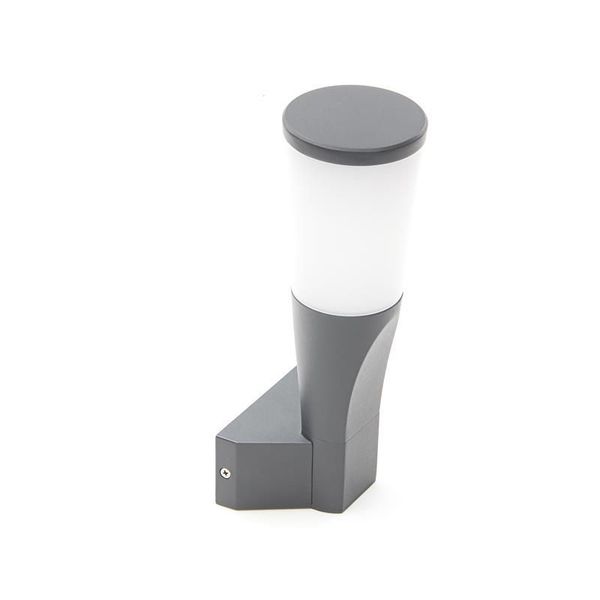 Deko-Light Wandaufbauleuchte Bessma IV, Warmweiß, Verkehrsgrau B RAL 7043, IP54 731083