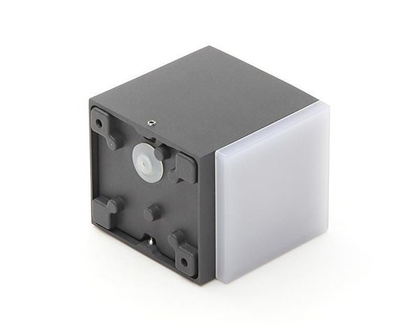 Deko-Light Wandaufbauleuchte Ancha I, Warmweiß, Graphitgrau, IP54 731087