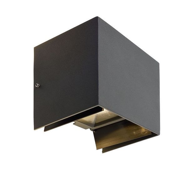 Deko-Light Wandaufbauleuchte Arcturus II, Warmweiß, Graphitgrau, IP54 731100