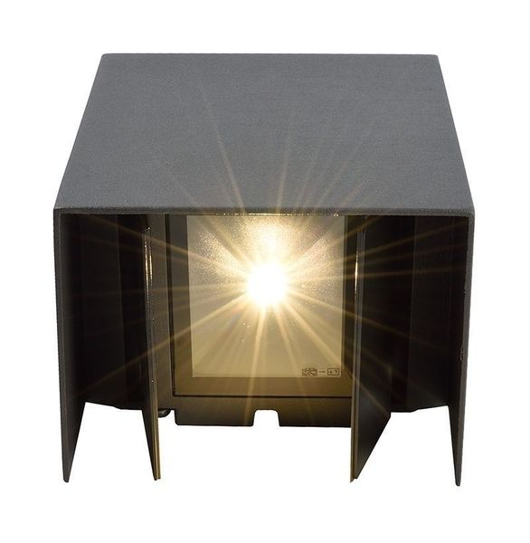 Deko-Light Wandaufbauleuchte Arcturus II, Warmweiß, Graphitgrau, IP54 731100