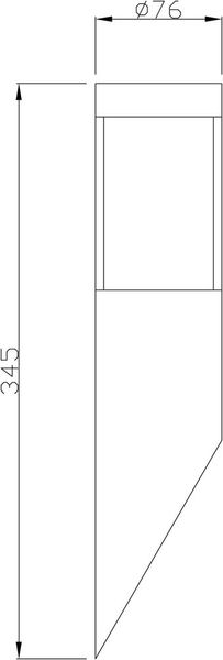 Deko-Light Wandaufbauleuchte Porrima I, GU10, max. 5W, Edelstahl, silber, IP44 731106