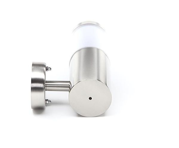 Deko-Light Wandaufbauleuchte Porrima II, GU10, max. 5W, Edelstahl, silber, IP44 731107