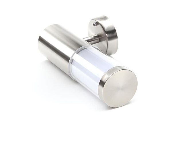 Deko-Light Wandaufbauleuchte Porrima II, GU10, max. 5W, Edelstahl, silber, IP44 731107