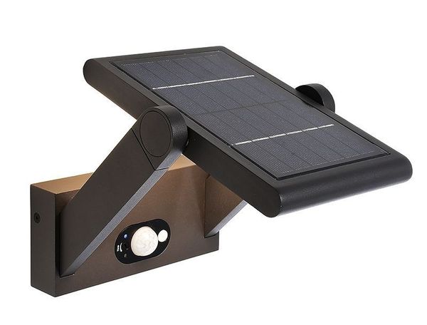 Deko-Light Wandaufbauleuchte Solar Premium I, Warmweiß, 3,7V DC, Aluminium, dunkelgrau, IP54 731116