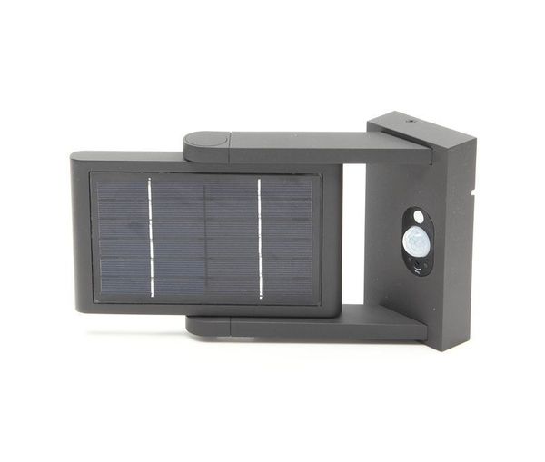 Deko-Light Wandaufbauleuchte Solar Premium I, Warmweiß, 3,7V DC, Aluminium, dunkelgrau, IP54 731116