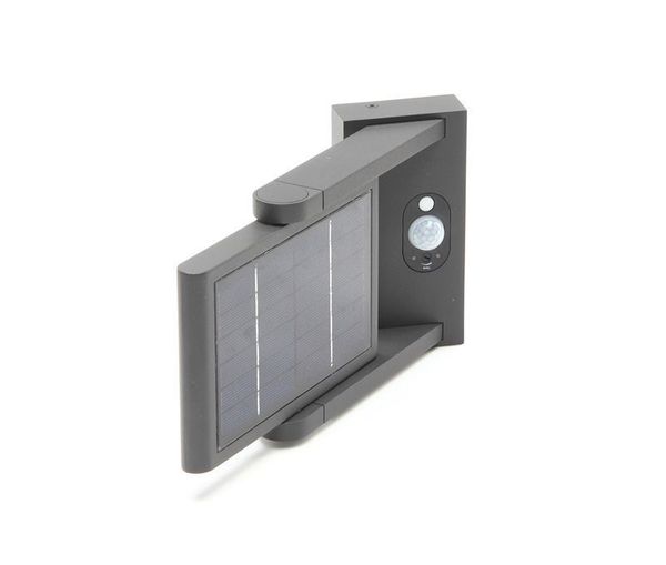 Deko-Light Wandaufbauleuchte Solar Premium I, Warmweiß, 3,7V DC, Aluminium, dunkelgrau, IP54 731116