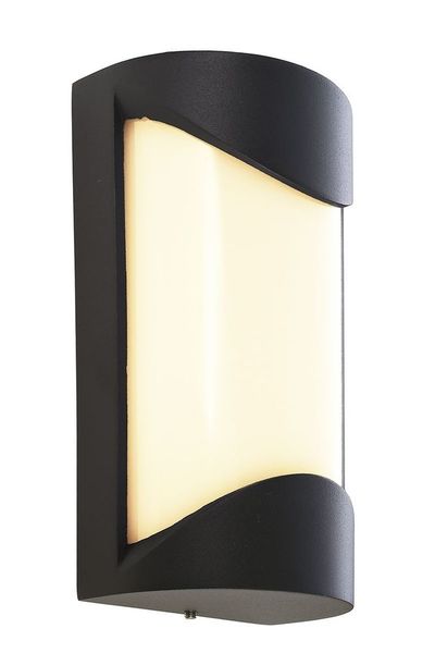 Deko-Light Wandaufbauleuchte Grumium rund, Warmweiß, dunkelgrau, IP54 731121