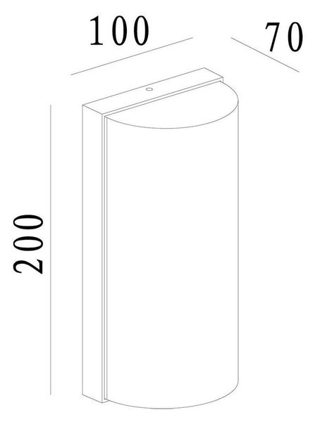 Deko-Light Wandaufbauleuchte Grumium rund, Warmweiß, dunkelgrau, IP54 731121