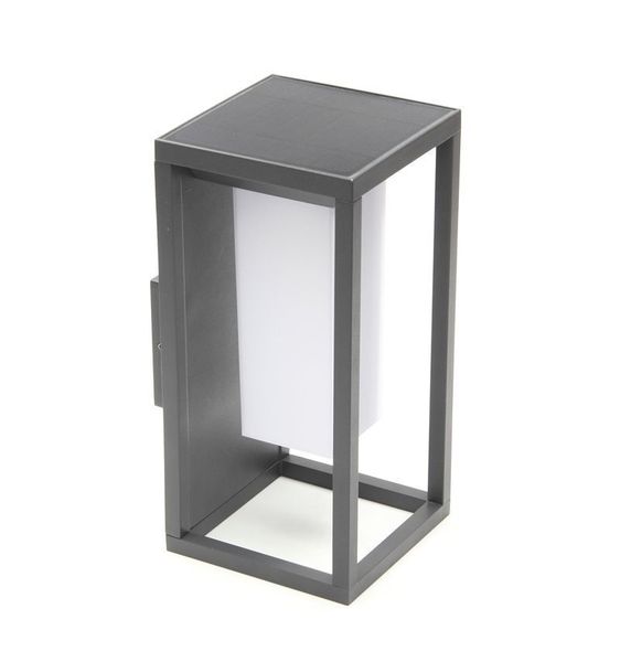 Deko-Light Wandaufbauleuchte Samas Solar, Warmweiß, 3,7V DC, dunkelgrau, IP54 731122