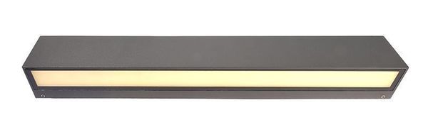 Deko-Light Wandaufbauleuchte Linear I Single, Warmweiß, Dunkelgrau, IP65 731134
