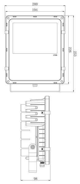 Deko-Light Boden- / Wand- / Deckenleuchte Flood RF II -60 RGB, RGB, Umbragrau RAL 7022, IP65/IP44 732076