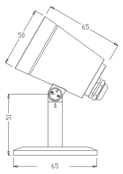 Deko-Light Boden- / Wand- / Deckenleuchte Colt 4W COB, Warmweißschwarzgrau, IP65/IP44 732104