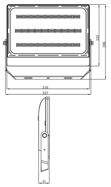 Deko-Light Boden- / Wand- / Deckenleuchte Brachium, Neutralweiß, schwarz, IP65/IP44 732105
