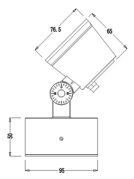 Deko-Light Boden- / Wand- / Deckenleuchte Colt 8W COB, Warmweißschwarzgrau, IP65 732108