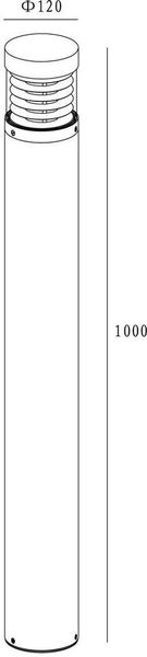 Deko-Light Stehleuchte Ortis, Warmweiß, dunkelgrau, IP54 733004