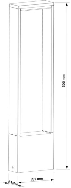 Deko-Light Stehleuchte Cata IV, Warmweiß, anthrazit, IP54 733040
