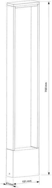 Deko-Light Stehleuchte Cata V, Warmweiß, anthrazit, IP54 733041