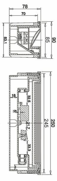 Deko-Light Wandeinbauleuchte Light Base III Outdoor, Warmweiß, IP65 763026