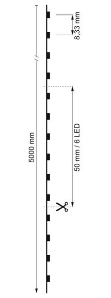 Deko-Light LED Stripe, Streifen, 5050-120-24V-RGB-5m-Silikon, RGB, 24V DC, 105,5W, IP44 840351