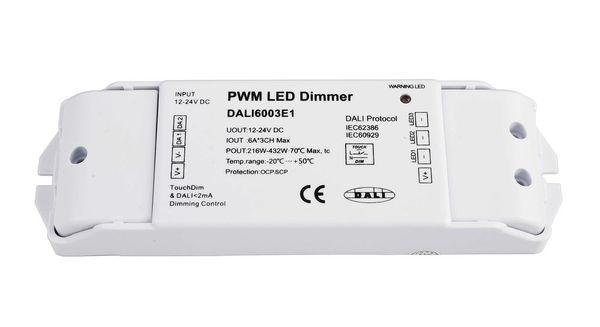 Deko-Light Controller, DALI PWM Dimmer CV 3CH, 12/24V, 6A/Kanal, DT6, dimmbar DALI-Bus 843052