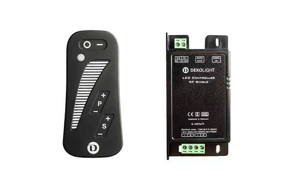 Deko-Light Controller, RF Single Remote, dimmbar Funkfernbedienung, 12/24/48V DC, max 720W 843056